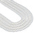 Rondelle Crystal Glass Pearls 6mm-White