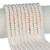 Rondelle Crystal Glass Pearls 6mm-Cream