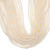Rondelle Crystal Glass Pearls 6mm-Cream