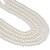 Rondelle Crystal Glass Pearls 6mm-Cream