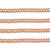 Rondelle Crystal Glass Pearls 6mm-Pale Copper