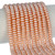 Rondelle Crystal Glass Pearls 6mm-Pale Copper
