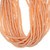 Rondelle Crystal Glass Pearls 6mm-Pale Copper