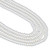 Rondelle Crystal Glass Pearls 4mm-White