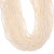 Rondelle Crystal Glass Pearls 4mm-Cream