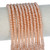 Rondelle Crystal Glass Pearls 4mm-Pale Copper