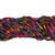 Dyed Hammer Square-Cut Shell 6mm-Multicolored