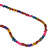 Dyed Hammer Square-Cut Shell 6mm-Multicolored