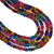 Dyed Hammer Square-Cut Shell 7mm-Multicolored