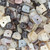 Hammer Square Cut Shell Heishi Beads-8mm