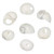 Mongo Shell Beads 6x4mm- White
