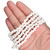Mongo Shell Beads 6x4mm- White