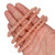 African Recycled Glass Beads 7-9mm Frosted Pink