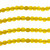 African Recycled Glass Beads 7-9mm Frosted Yellow