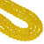 African Recycled Glass Beads 7-9mm Frosted Yellow