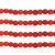 African Recycled Glass Beads 7-9mm Frosted Red