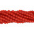 African Recycled Glass Beads 7-9mm Frosted Red