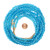 African Recycled Glass Beads 6-8mm Frosted Blue
