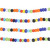 African Glass Beads 3.7-5mm Multi Color
