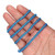 African Glass Beads 4-4.5mm Clear Blue