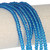 African Glass Beads 4-4.5mm Clear Blue