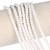 African Glass Beads 3.5-5mm White