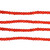 African Glass Beads 3.5-4mm Red