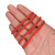 African Glass Beads 3.5-4mm Red