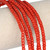 African Glass Beads 3.5-4mm Red