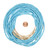 African Glass Beads3-4.8mm Robins Egg Blue