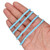African Glass Beads3-4.8mm Robins Egg Blue