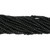 African Glass Beads 3-4mm Black