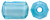 Acrylic Beads Octagon Aqua Blue Color