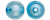 Faceted Beads -Acrylic Aqua Blue