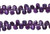 Top Drilled Nugget Faceted Gemstone Beads -Amethyst