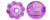 Acrylic Beads Pumpkin Shape 11mm Purple