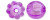 Pumpkin Shaped Beads-Acrylic Purple