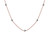 Sterling Silver Rose Gold Plated Snake Chain W/ Bead Necklace