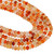 Rondelle Gemstone Beads 6mm-Natural Carnelian