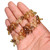 Cognac Quartz Faceted Flat Teardrop Shape