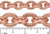 Unsoldered Links  10.5X8.7mm Copper Cable Chain