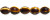 12x9mm Ceramic Beads Barrel Dark Brown
