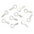 Sterling Silver Crimp End Caps 0.48mm ID - 10 Pcs