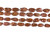 15 1/2 IN Strand 12-15 mm Flat Oval Biwa Shaped Brownish Copper Color Freshwater Pearls