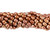 15 1/2 IN Strand 6 mm Rice Shape W/Lines Antique Copper Color Freshwater Pearls