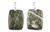 Rectangle -Green Flower Agate