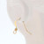 14k Gold Filled Flat Ear Wire W/3 mm Stardust Bead