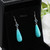 Amazonite Sterling Silver Teardrop Earrings