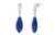 Sterling Silver Lapis Lazuli Natural Teardrop Earrings