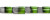 Plated Glass Beads - Silver & Dark Green